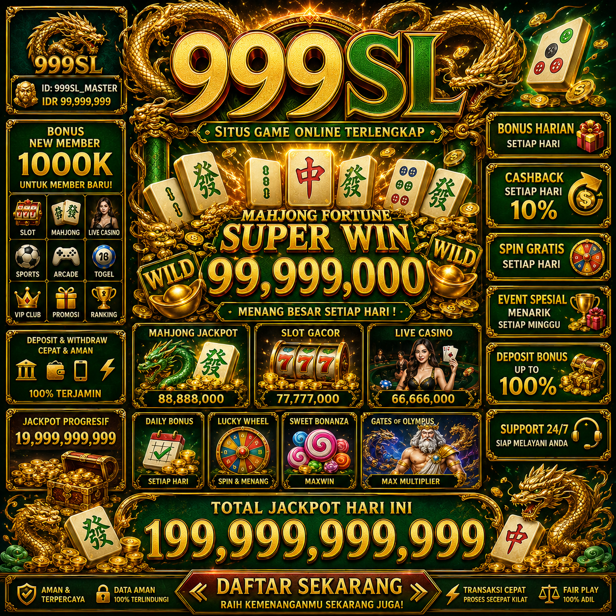 999SL - Jelajahi Dunia Slot Online Penuh Kejutan dan Keseruan